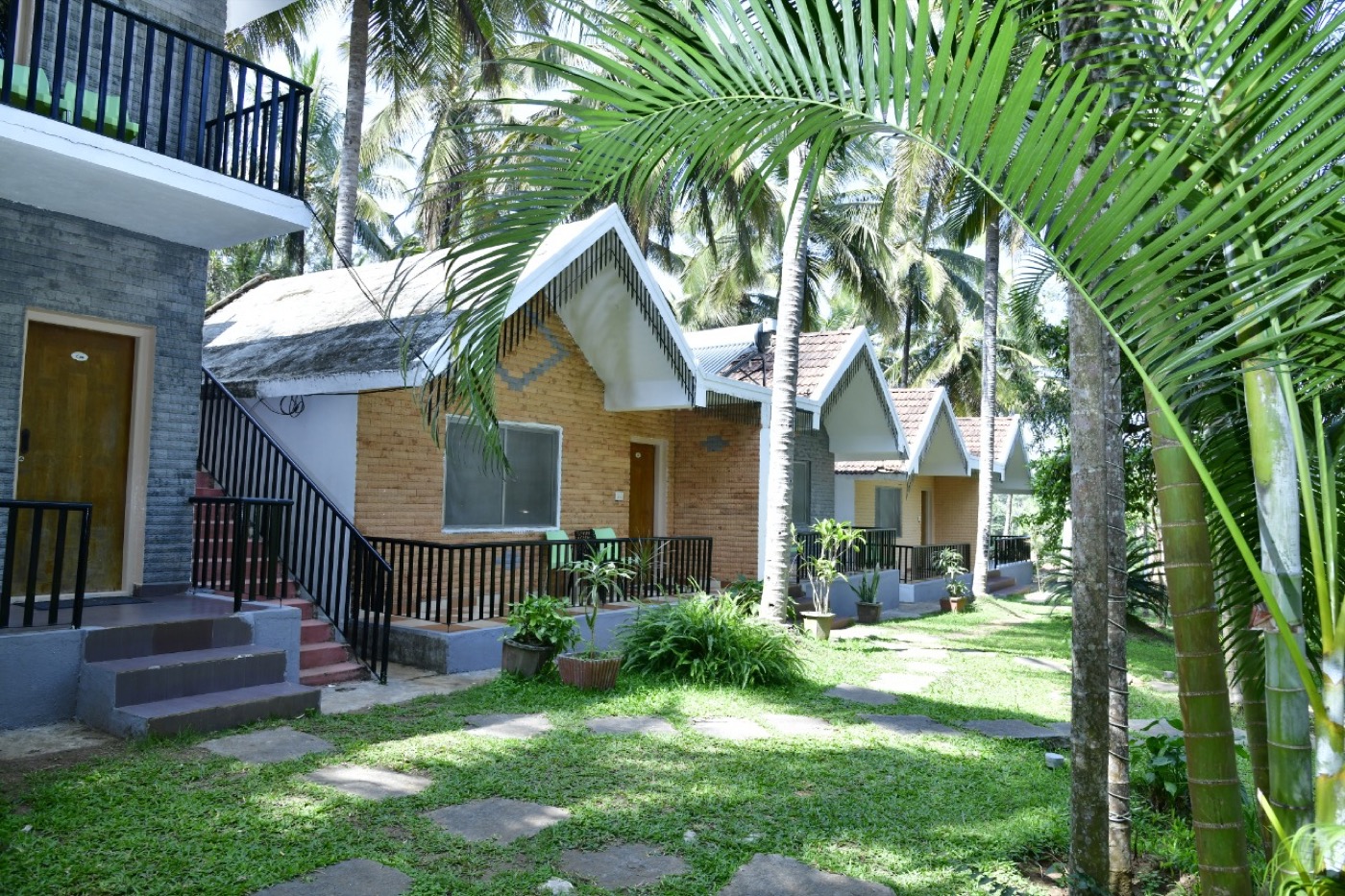 Cottage walkway in Coorg Homestay